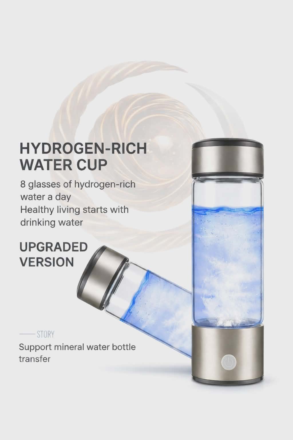 SOLUNA Hydrogen - Rich Water Bottle - shop_name Solunanz