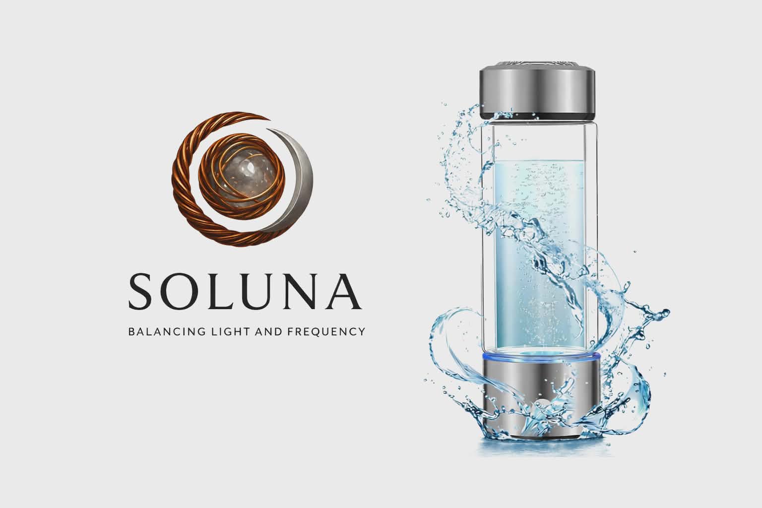 SOLUNA Hydrogen - Rich Water Bottle - shop_name Solunanz